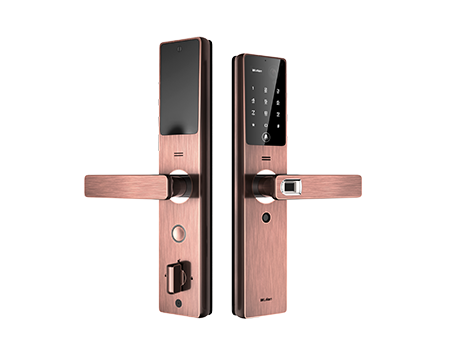 Wulian可視智能門鎖_半導體指紋開鎖，活體生物識別技術